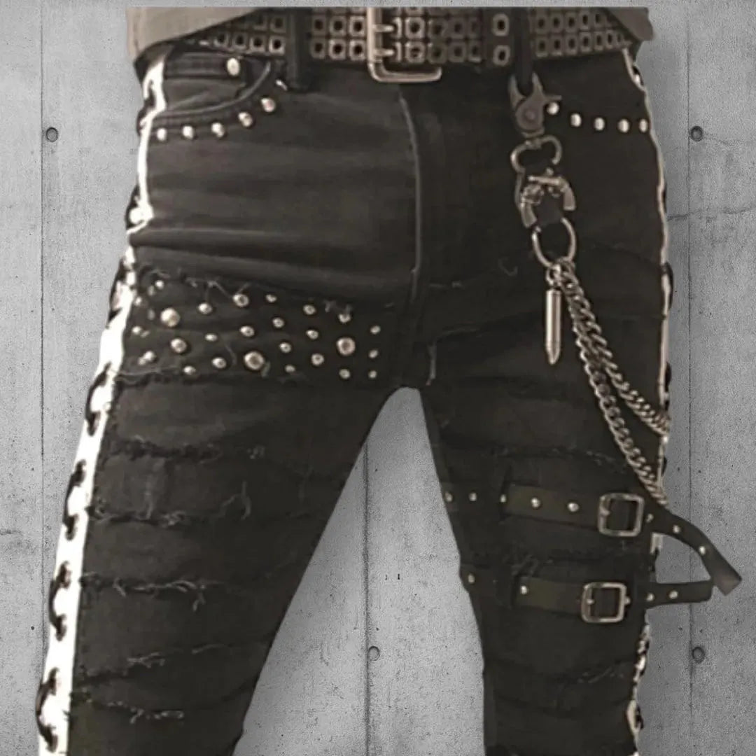 Blackout Gothic Punk Rocker Jeans boomersarepunktoo.com