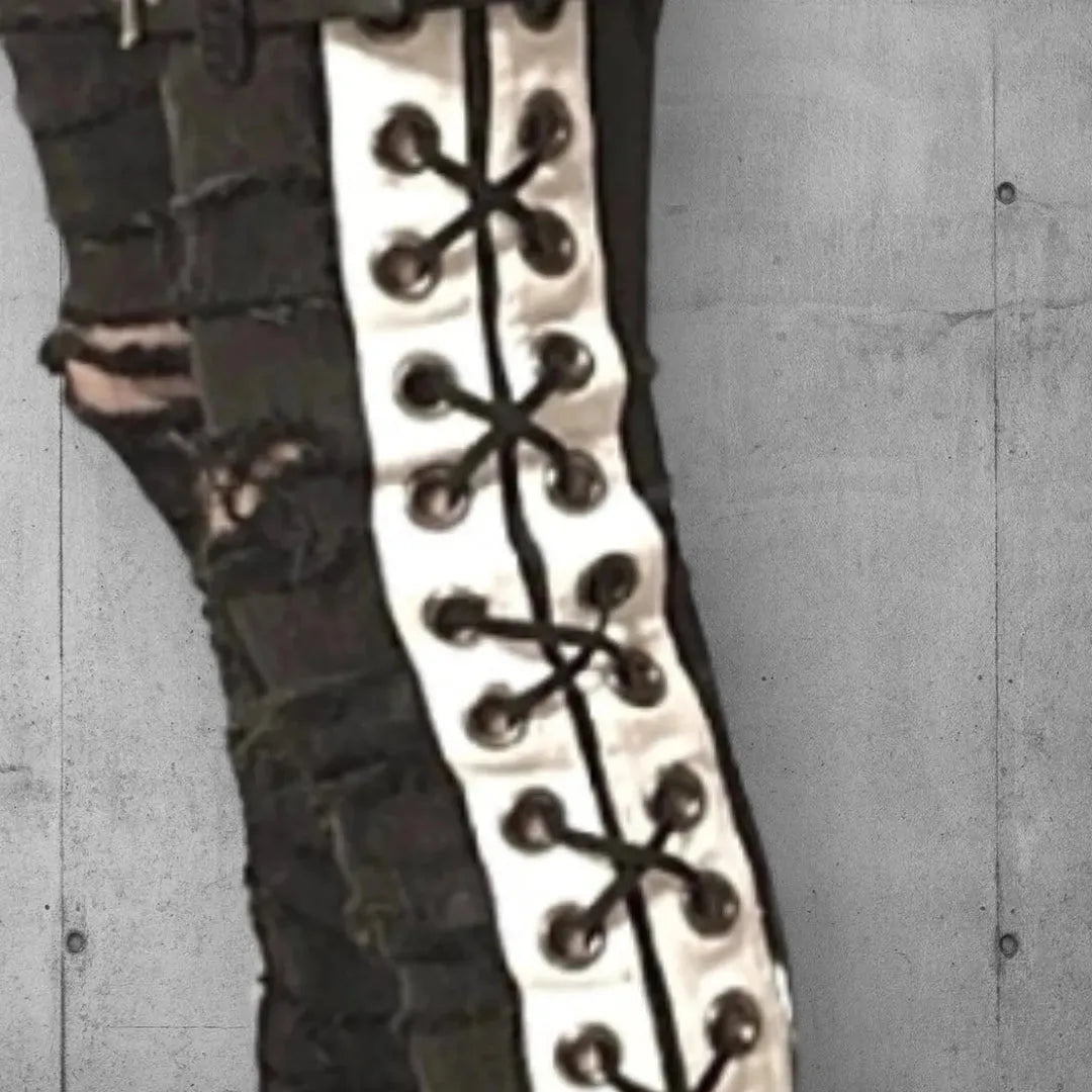Blackout Gothic Punk Rocker Jeans boomersarepunktoo.com