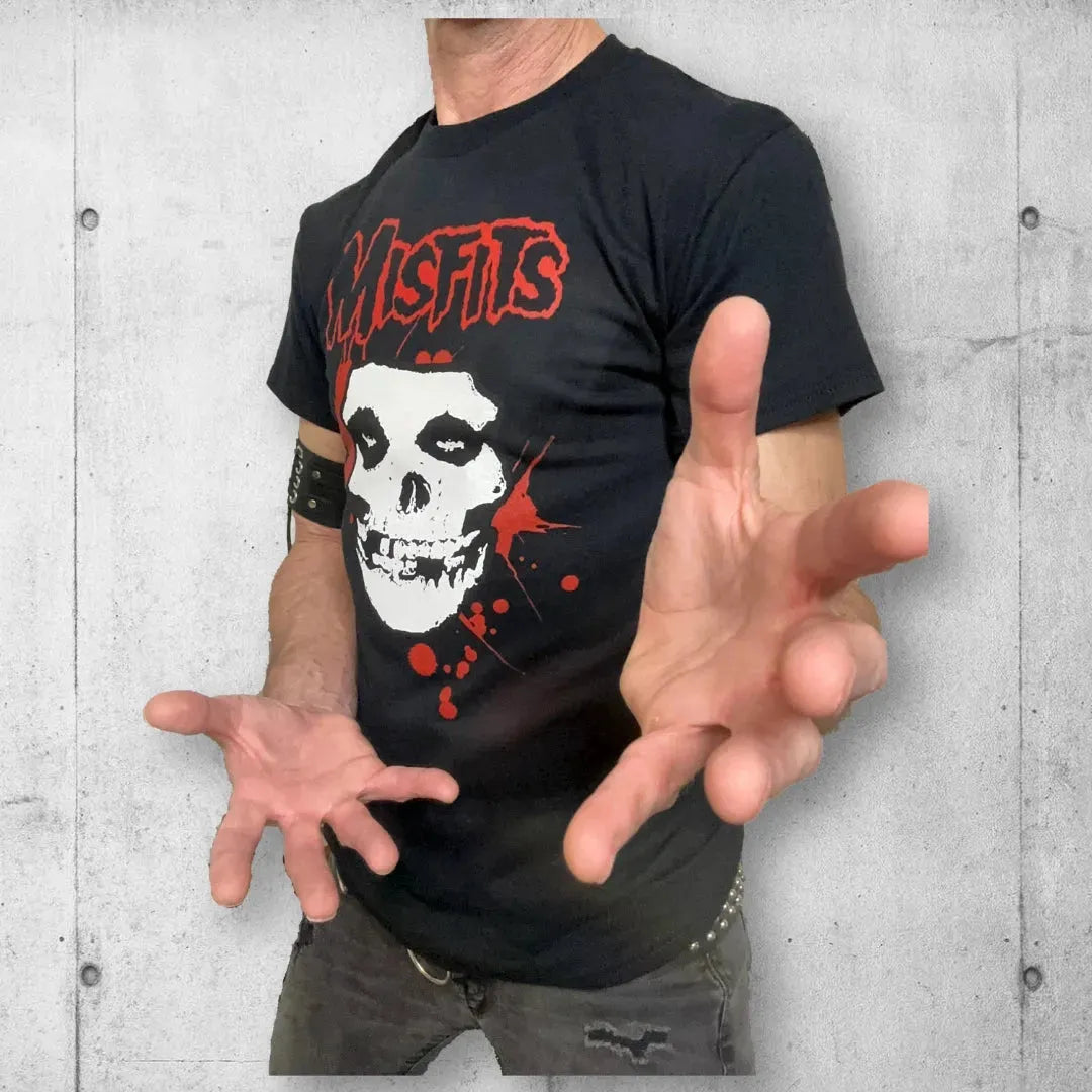 Blood Spatter Misfits Crimson Ghost Tee Shirt boomersarepunktoo.com