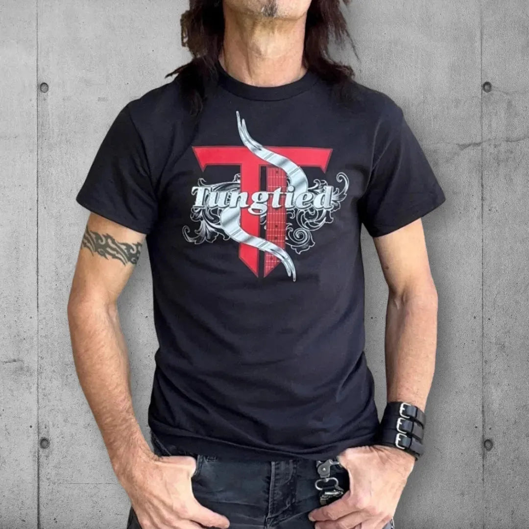 Kansas City's Hard Rock Band Tungtied Official Logo Tee Shirt boomersarepunktoo.com