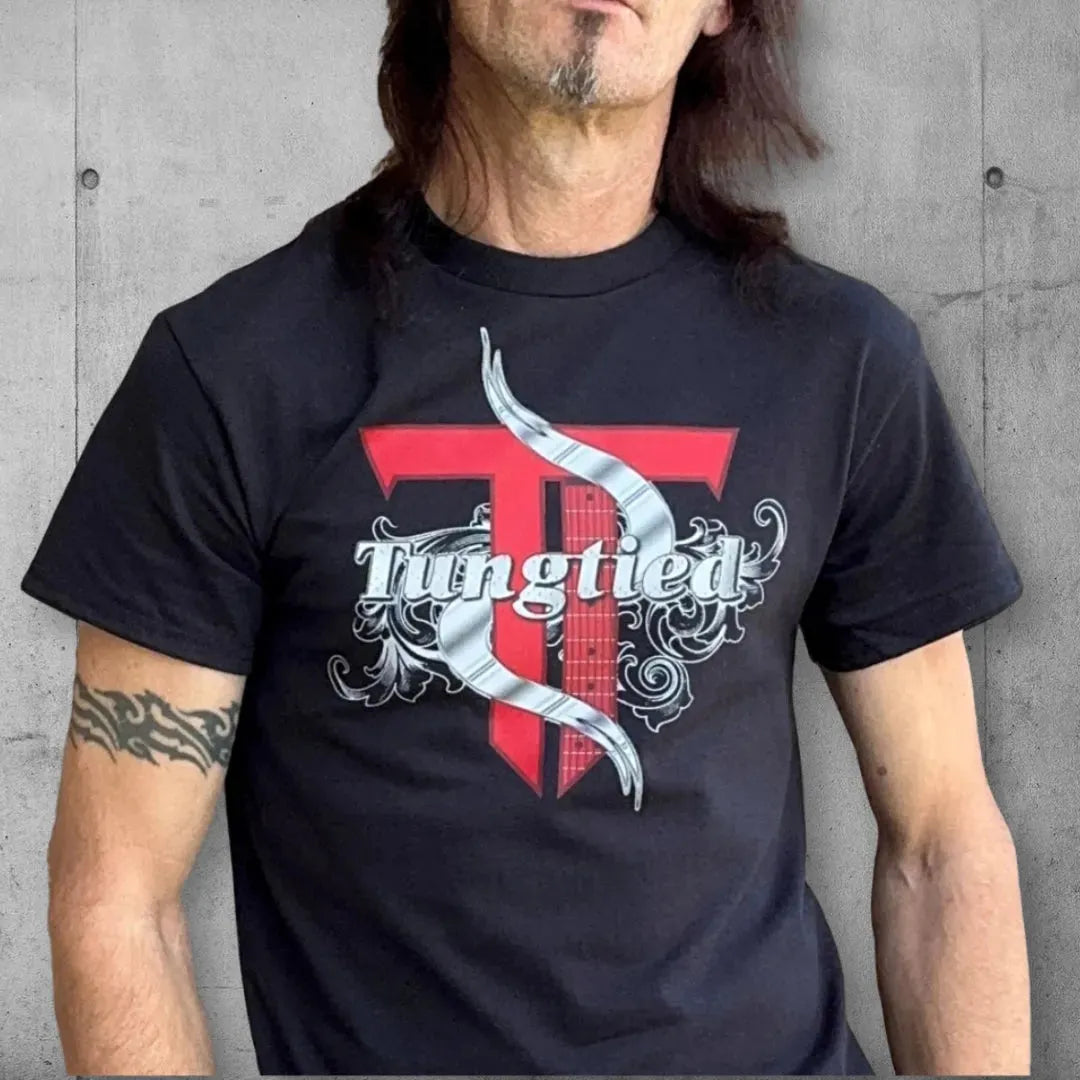 Kansas City's Hard Rock Band Tungtied Official Logo Tee Shirt boomersarepunktoo.com