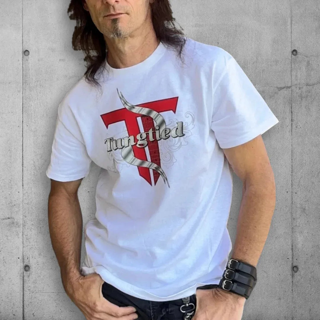 Kansas City's Hard Rock Band Tungtied Official Logo Tee Shirt boomersarepunktoo.com