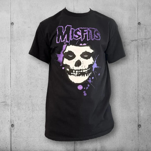 Purple Blood Spatter Misfits Crimson Ghost Tee Shirt boomersarepunktoo.com