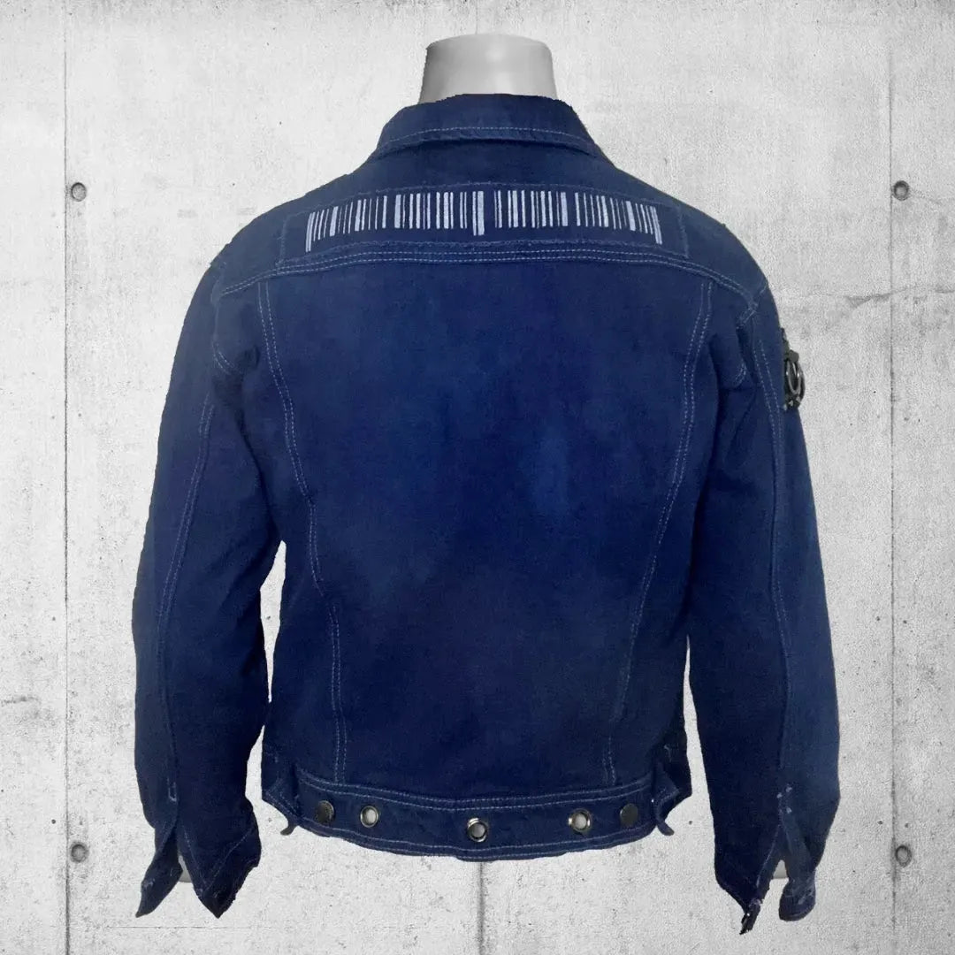 Royal Blue Punk Rock Battle Jacket (The Forsaken) boomersarepunktoo.com