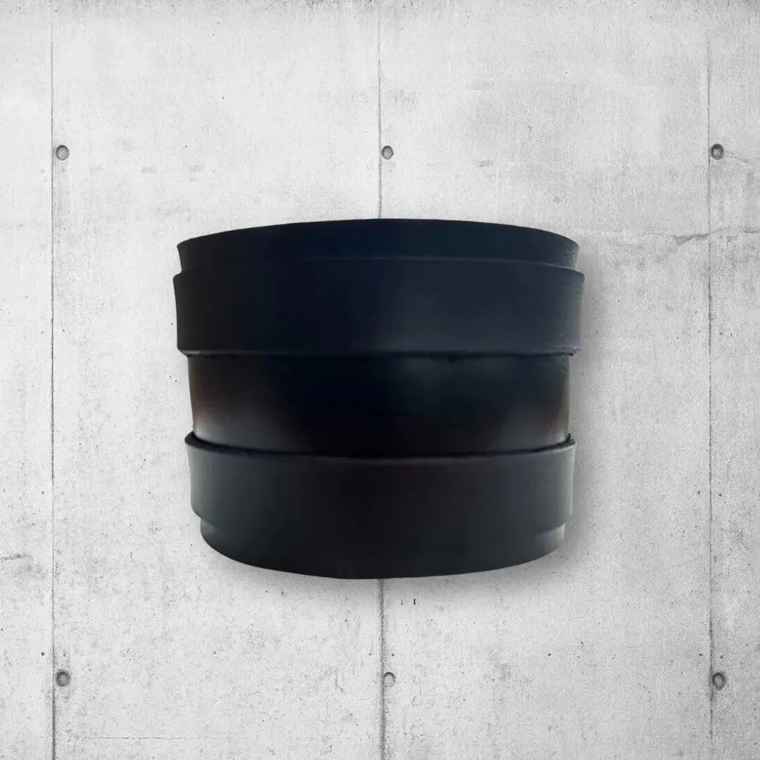 Two Strap Leather Punk Rocker Bicep Cuff boomersarepunktoo.com