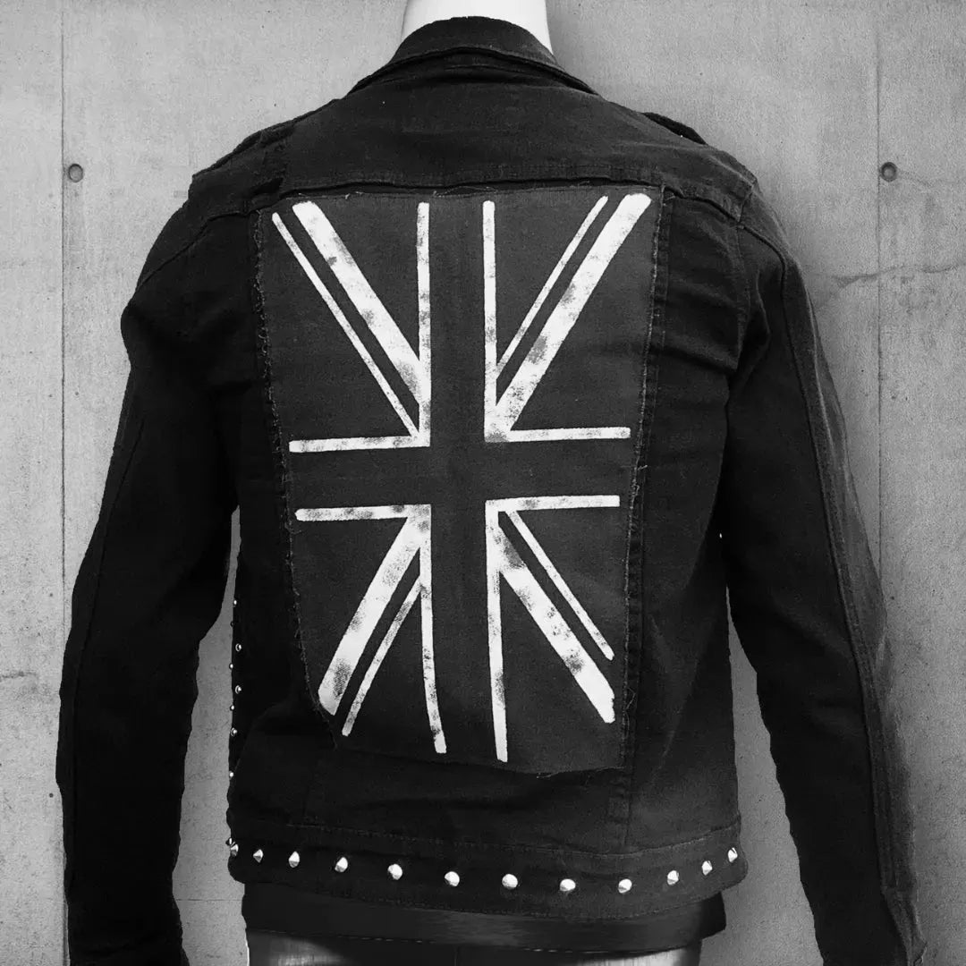 Underground U.K. Punk Rocker Denim Jacket boomersarepunktoo.com