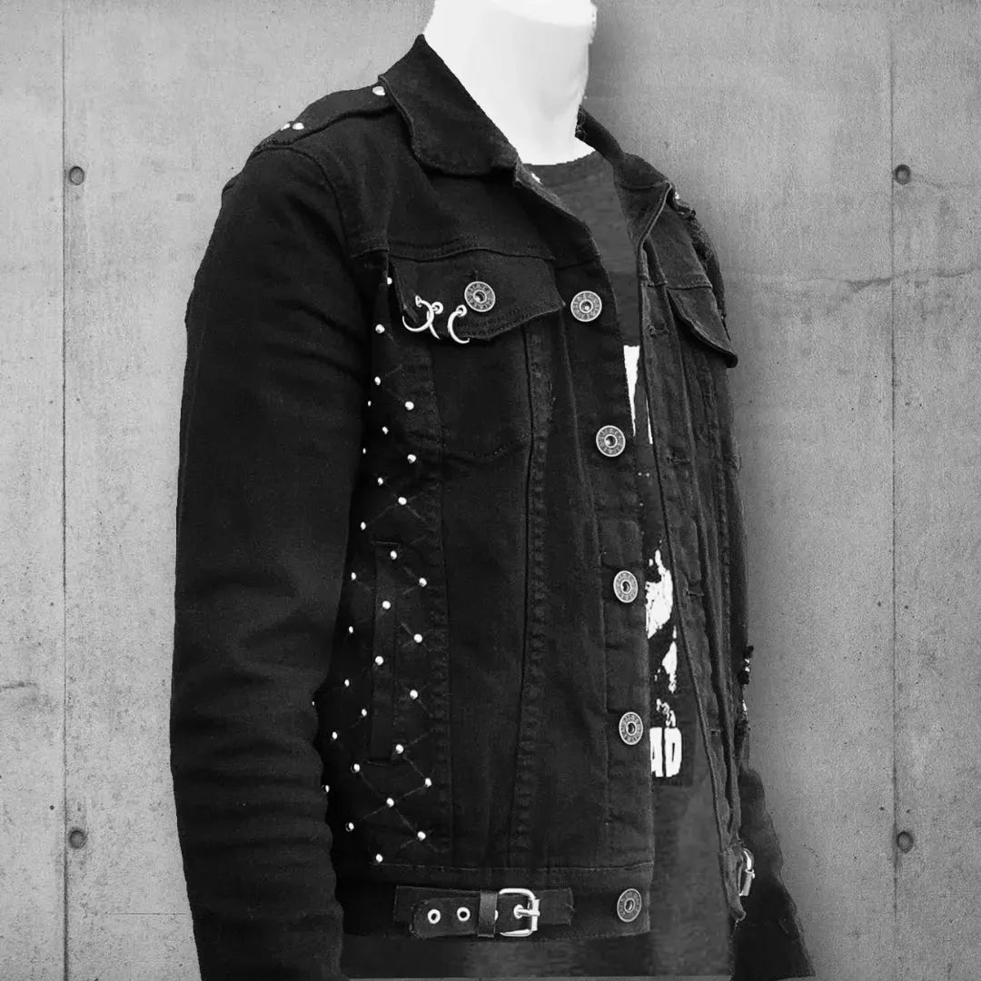 Underground U.K. Punk Rocker Denim Jacket boomersarepunktoo.com