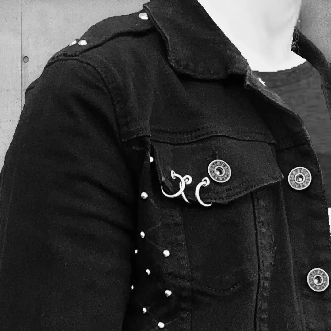 Underground U.K. Punk Rocker Denim Jacket boomersarepunktoo.com