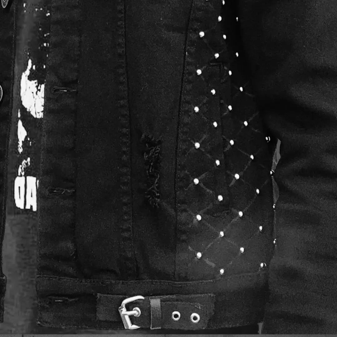 Underground U.K. Punk Rocker Denim Jacket boomersarepunktoo.com