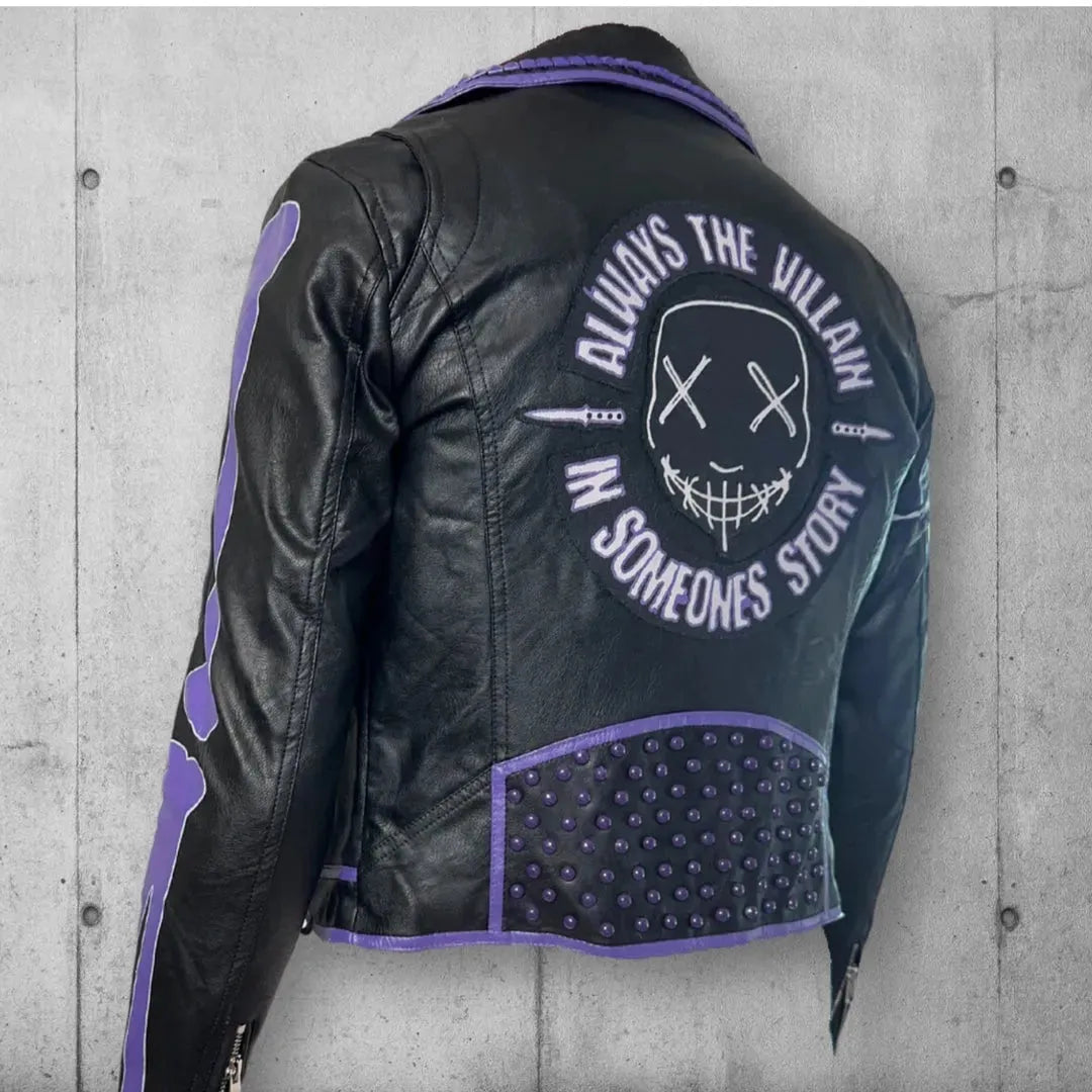 Women's Vegan Leather Cropped Punk Rocker Jacket boomersarepunktoo.com