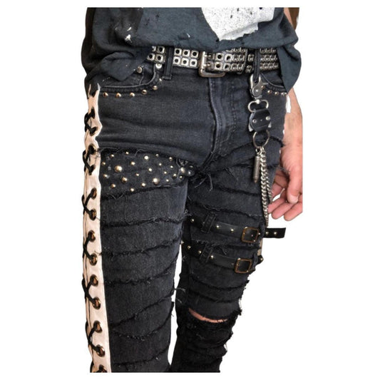 Blackout Gothic Punk Rocker Jeans