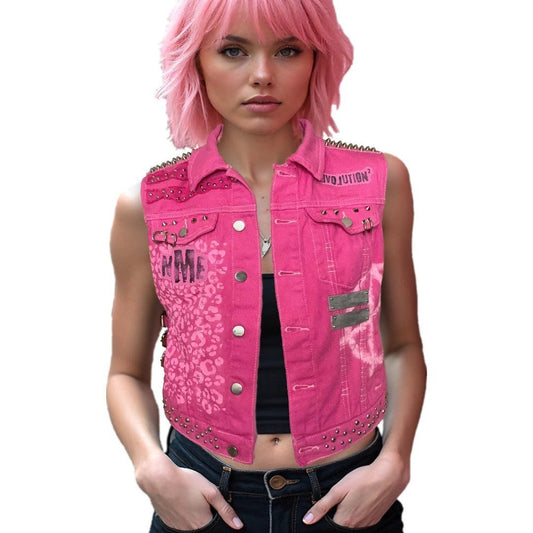 REVOLUTION 2 Women’s Punk Studded Battle Vest