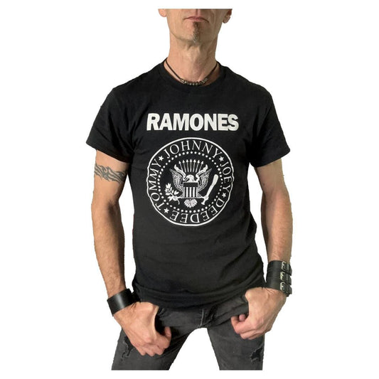 The Ramones Iconic Eagle Crest Logo Tee Shirt