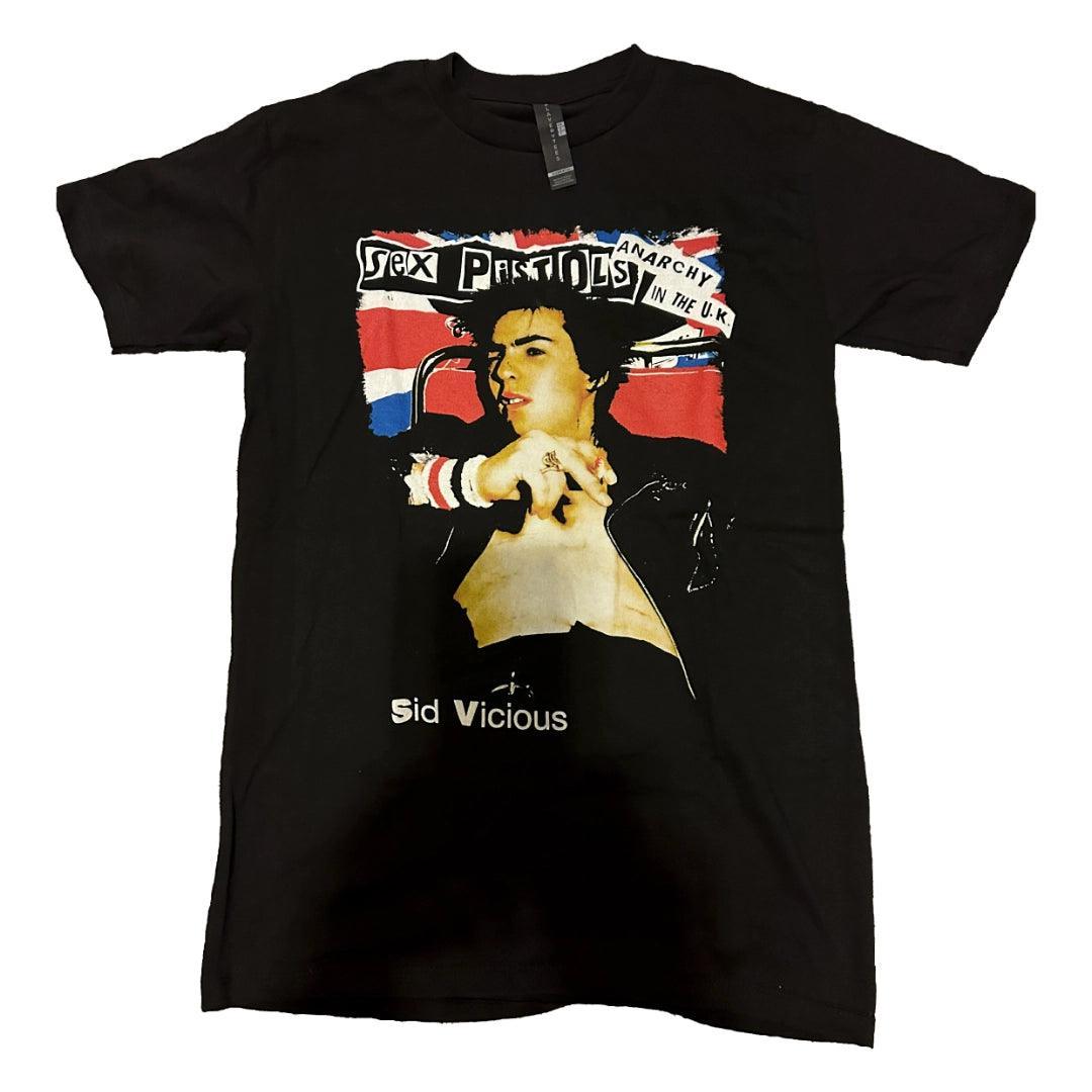 Iconic Sid Vicious Sex Pistols UK Punk Rock Tee Shirt