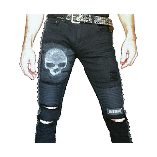 Men’s Gothic/Heavy Metal/Punk Jeans (The Skavenger) boomersarepunktoo.com
