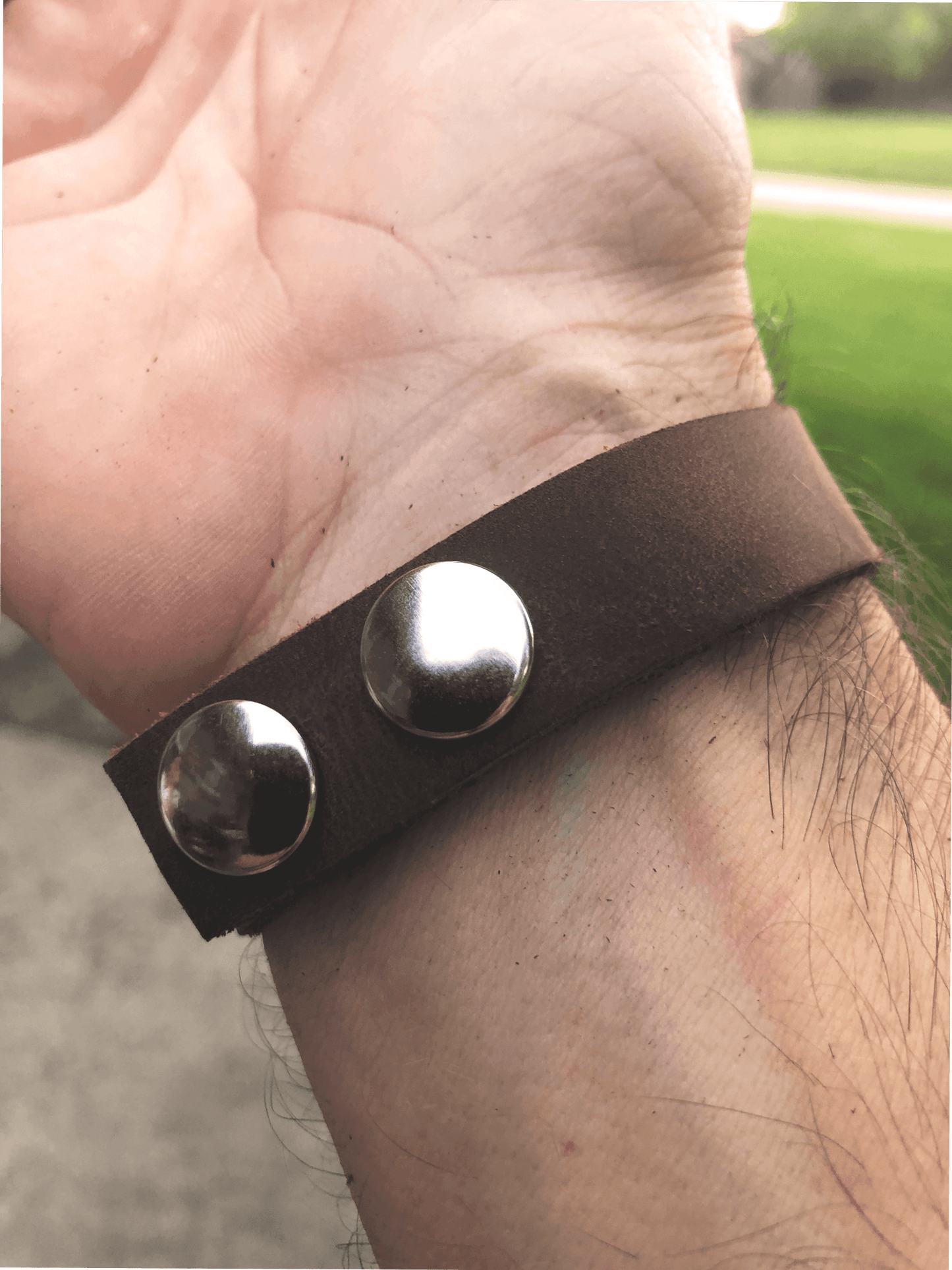 Minimalist Brown Leather Bracelet