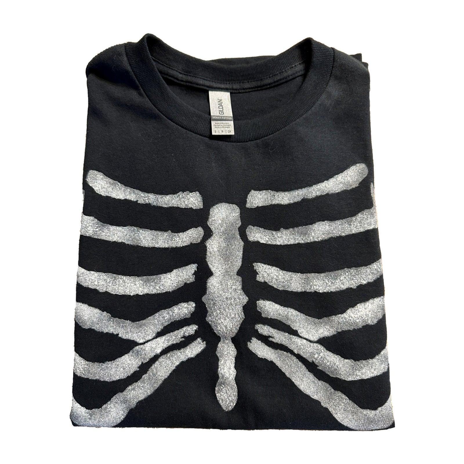 punk-rock-skeleton-rib-cage-black-t-shirt-4 - Boomers are Punk too