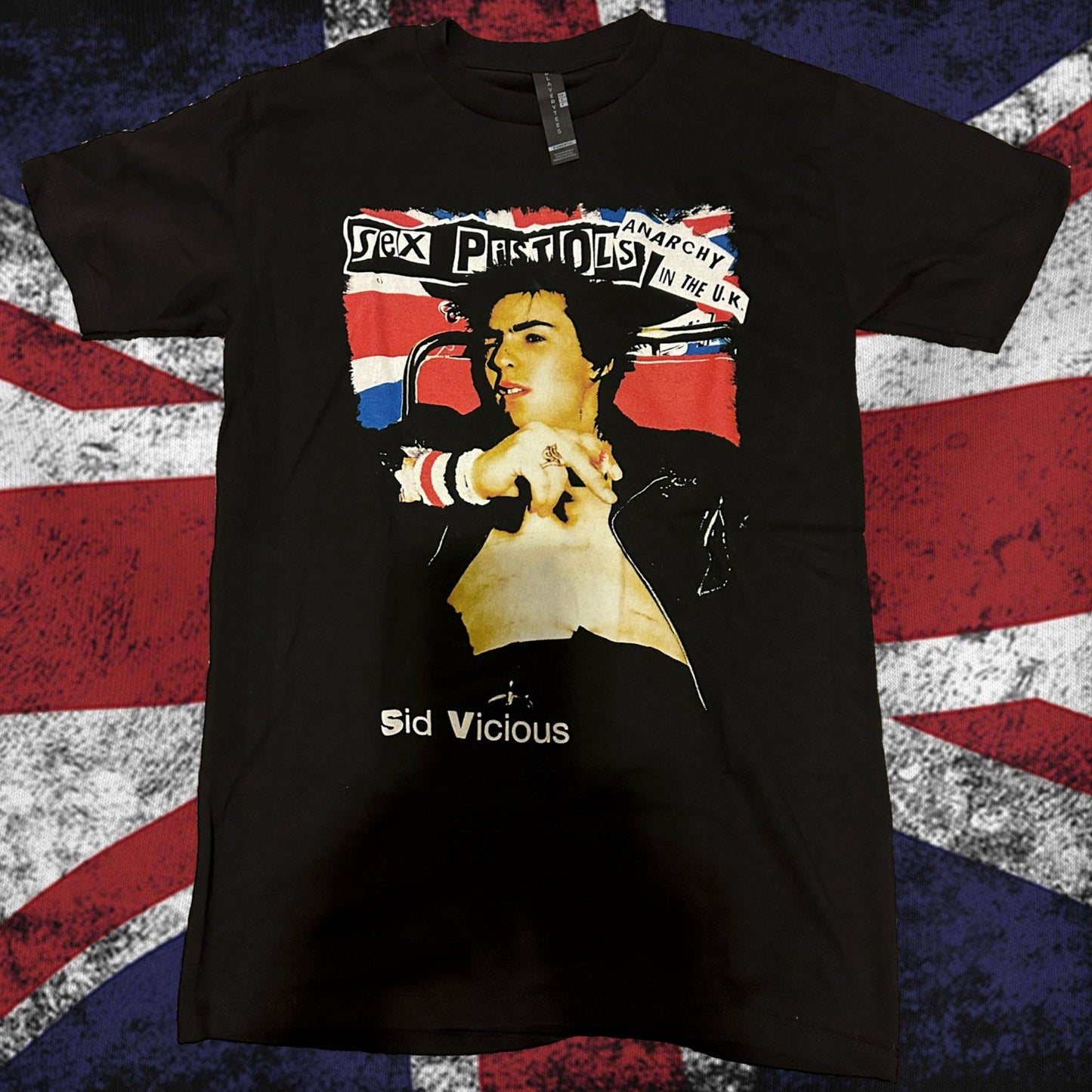 Sid Vicious Sex Pistols UK Punk Tee boomersarepunktoo.com
