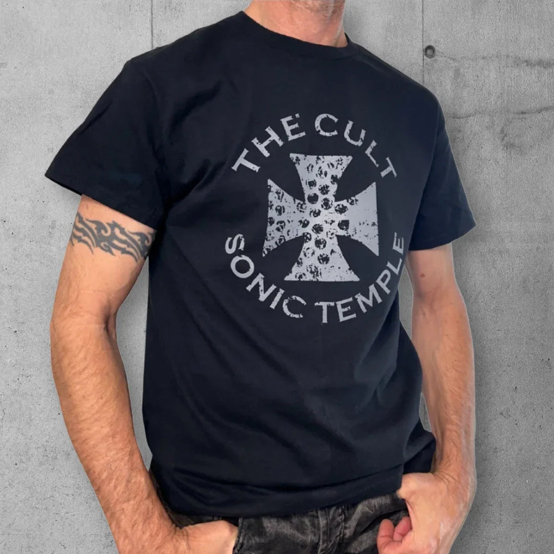 The Cult Sonic Temple Tee - Distressed Unisex Rock Shirt boomersarepunktoo.com