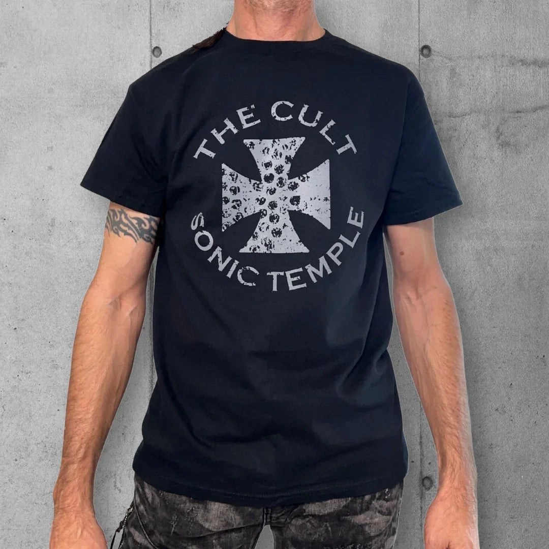 The Cult Sonic Temple Tee - Distressed Unisex Rock Shirt boomersarepunktoo.com
