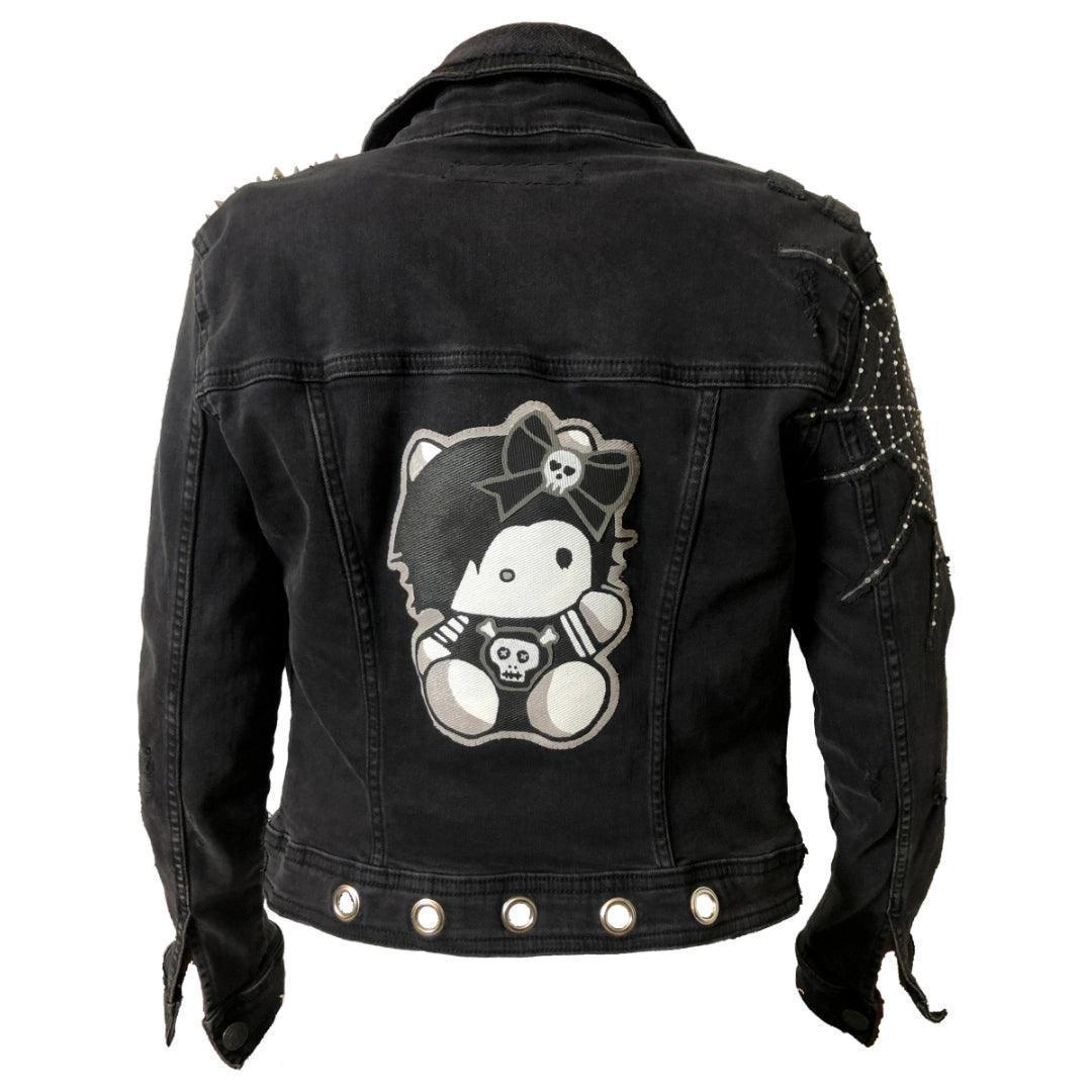 Women’s Gothic | Punk Rock | Blinged Denim Jacket boomersarepunktoo.com